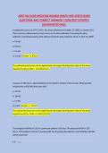 ARRT NUCLEAR MEDICINE BOARDS &lpar;MATH AND STATS&rpar; EXAM &NewLine;QUESTIONS AND CORRECT ANSWERS &vert;2026&sol;2027 UPDATED &NewLine;&vert;GUARANTEED PASS&period; 