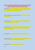 CSOWM - VITAMINS AND MINERALS EXAM QUESTIONS AND CORRECT &NewLine;ANSWERS &vert;2026&sol;2027 UPDATED &vert;GUARANTEED PASS&period; 