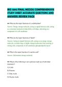 BIO 1500 FINAL MIZZOU COMPREHENSIVE&NewLine;STUDY SHEET ACCURATE QUESTIONS AND&NewLine;ANSWERS REVIEW PACK