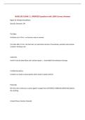 NURS 205 EXAM 1 &vert; UPDATED Questions with 100&percnt; Correct Answers &NewLine;