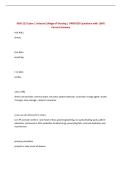 NUR 215 Exam 1 Arizona College of Nursing &vert; UPDATED Questions with 100&percnt; Correct Answers