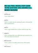 BIO 1500 FINAL MIZZOU STUDY GUIDE&NewLine;TESTED QUESTIONS AND ANSWERS FULL&NewLine;REVIEW RESOURCE