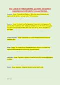 WGU C190 INTRO TO BIOLOGY EXAM QUESTIONS AND CORRECT &NewLine;ANSWERS &vert;2026&sol;2027 UPDATED &vert;GUARANTEED PASS&period; 