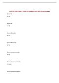 NUR 518 FINAL EXAM &vert; UPDATED Questions with 100&percnt; Correct Answers&NewLine;