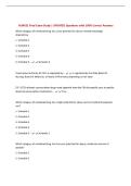 NUR651 Final Exam Study &vert; UPDATED Questions with 100&percnt; Correct Answers&NewLine;