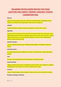 OKLAHOMA TATTOO LICENSE PRACTICE TEST EXAM &NewLine;QUESTIONS AND CORRECT ANSWERS &vert;2026&sol;2027 UPDATED &NewLine;&vert;GUARANTEED PASS&period; 