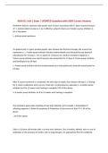 BUNDLE FOR NUR 651 EXAMS with  UPDATED Questions and 100&percnt; Correct Answers
