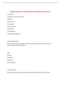 NUR120 Final Exam &vert; UPDATED Questions with 100&percnt; Correct Answers&NewLine;