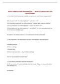 NUR631-Advanced Health Assessment Test 1 &vert; UPDATED Questions with 100&percnt; Correct Answers