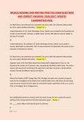 MCOLES READING AND WRITING PRACTICE EXAM QUESTIONS &NewLine;AND CORRECT ANSWERS &vert;2026&sol;2027 UPDATED &NewLine;&vert;GUARANTEED PASS&period;