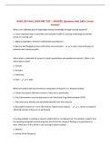 NURS 250 FINAL EXAM PRE TEST &vert; UPDATED Questions with 100&percnt; Correct Answers