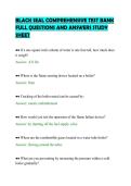 BLACK SEAL COMPREHENSIVE TEST BANK&NewLine;FULL QUESTIONS AND ANSWERS STUDY&NewLine;SHEET