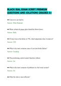 BLACK SEAL EXAM SCRIPT PREMIUM&NewLine;QUESTIONS AND SOLUTIONS GRADED A&plus;