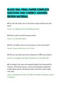 BLACK SEAL FINAL PAPER COMPLETE&NewLine;QUESTIONS AND CORRECT ANSWERS&NewLine;REVIEW MATERIAL