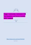 Oregon Construction Contractors CCB Test&vert;Questions and Correct Answers 100&percnt;&vert; Updated