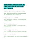 BLOOMBERG MARKET CONCEPTS TEST&NewLine;PAPER QUESTIONS AND SOLUTIONS&NewLine;FULLY UPDATED