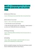 BMGT 301 COMPREHENSIVE TEST BANK&NewLine;VERIFIED QUESTIONS AND SOLUTIONS&NewLine;PACK