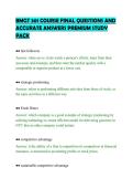 BMGT 301 COURSE FINAL QUESTIONS AND&NewLine;ACCURATE ANSWERS PREMIUM STUDY&NewLine;PACK