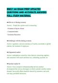 BMGT 301 EXAM PREP UPDATED&NewLine;QUESTIONS AND ACCURATE ANSWERS&NewLine;FULL STUDY MATERIAL