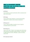 BMGT 301 EXAMPREP VERIFIED&NewLine;QUESTIONS AND SOLUTIONS COMPLETE&NewLine;LEARNING PACKAGE