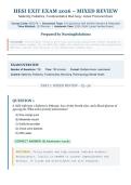 HESI Exit Exam 2026 &vert; 100 Mixed Review Questions with Answers & Rationales &vert; Maternity&comma; Pediatrics&comma; Fundamentals&comma; Med-Surg &vert; Latest NGN-Style