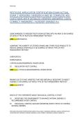 PESTICIDE APPLICATOR CERTIFICATION EXAM ACTUAL EXAM 2 VERSIONS &lpar;VERSION A AND B&rpar;
