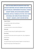 BIOS 242 EXAM COMPLETE EXAM WITH HIGH-YIELD DETAILED QUESTIONS&comma; DETAILED ANSWER EXPLANATIONS AND RATIONALES&comma; COMPREHENSIVE BIOLOGICAL SCIENCE CONCEPT REVIEW&comma; APPLICATION-BASED LEARNING EXERCISES&comma; CRITICAL THINKING ACTIVITIES&comma; TEST-TAKING STRATEGIES&comma; AND C