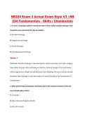 NR224 Exam 3 Actual Exam Style V3 &vert; NR &NewLine;224 Fundamentals - Skills &vert; Chamberlain