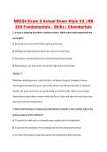 NR224 Exam 2 Actual Exam Style V2 &vert; NR &NewLine;224 Fundamentals - Skills &vert; Chamberlain