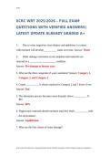 IICRC WRT 2025-2026 FULL EXAM QUESTIONS WITH VERIFIED ANSWERS 