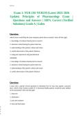NUR 210 NUR210 &lpar;Latest 2025-2026 Update&rpar; Principles of Pharmacology Exam