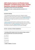 ABYC Marine Systems Certification Exam 2026&sol;2027 &vert; Complete Study Guide &vert; Verified Questions&comma; Answers & Detailed Rationales