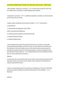 Social Work ASWB Masters Practice Test with Exam with Answers -100&percnt; Solved