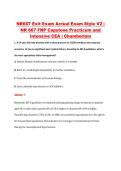 NR667 Exit Exam Actual Exam Style V1-V2 &vert; NR 667 FNP Capstone Practicum and Intensive CEA &vert; Chamberlain