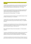 Principles of Management Practice Questions C483 WGU and Smart Answers &ndash; 100&percnt; Solved