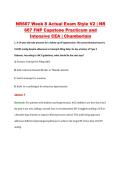 NR667 Week 8 Actual Exam Style V2 &vert; NR &NewLine;667 FNP Capstone Practicum and &NewLine;Intensive CEA &vert; Chamberlain
