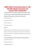 NR667 Week 9 Actual Exam Style V1 &vert; NR &NewLine;667 FNP Capstone Practicum and &NewLine;Intensive CEA &vert; Chamberlain