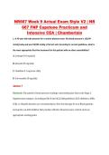 NR667 Week 9 Actual Exam Style V2 &vert; NR &NewLine;667 FNP Capstone Practicum and &NewLine;Intensive CEA &vert; Chamberlain