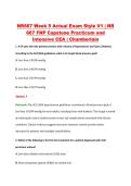NR667 Week 5 Actual Exam Style V1 &vert; NR &NewLine;667 FNP Capstone Practicum and &NewLine;Intensive CEA &vert; Chamberlain 