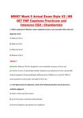 NR667 Week 5 Actual Exam Style V2 &vert; NR &NewLine;667 FNP Capstone Practicum and &NewLine;Intensive CEA &vert; Chamberlain