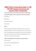 NR667 Week 6 Actual Exam Style V1 &vert; NR &NewLine;667 FNP Capstone Practicum and &NewLine;Intensive CEA &vert; Chamberlain 