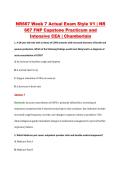 NR667 Week 7 Actual Exam Style V1 &vert; NR &NewLine;667 FNP Capstone Practicum and &NewLine;Intensive CEA &vert; Chamberlain