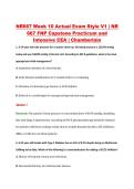 NR667 Week 10 Actual Exam Style V1 &vert; NR &NewLine;667 FNP Capstone Practicum and &NewLine;Intensive CEA &vert; Chamberlain