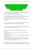 HESI A2 Critical Thinking &ndash; Nursing Entrance Exam Practice Questions and Exam Preparation Guide