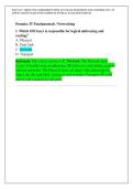 WGU D317 OBJECTIVE ASSESSMENT WITH ACCURATE QUESTIONS AND ANSWERS &vert; D317 IT APPLICATIONS EXAM WITH COMPLETE 950 REAL EXAM NEW EDITION