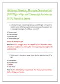 National Physical Therapy Examination &lpar;NPTE&rpar; for Physical Therapist Assistants &lpar;PTA&rpar; Practice Exam &vert; 100 Questions with Answers & Rationales &vert; Comprehensive NPTE PTA Study Guide 2026
