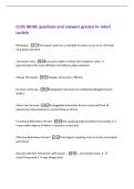 CCDS IBHRE questions and answers graded A&plus; latest&NewLine;update&NewLine;Rheobase -the lowest point on a strength duration curve at an infinitely&NewLine;long pulse duration&NewLine;Chronaxie time -the pulse width at twice the rheobase value&period; It&NewLine;approximates the most efficient stim