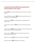 Comprehensive ANCC PMHNP Exam questions and&NewLine;answers graded A&plus; latest update&NewLine;ANCC -American Nurses Credentialing Center&semi; organization that certifies&NewLine;PMHNPs&period;&NewLine;Entry-level PMHNP competence -Ability to practice safely&comma; ethically&comma; and&NewLine;effectively as a newl