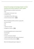 Clinical Immunology and Serology Chapter 15 Exam&NewLine;questions and answers graded A&plus; latest update&NewLine;All of the following may contribute to autoimmunity&NewLine;except&NewLine;a&period; clonal deletion of self-reactive T cells&period;&NewLine;b&period; molecular mimicry&period;&NewLine;c&period; new expression of class I