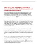 ESE K-12 FTCE Exam - Competency 3 Knowledge of&NewLine;Instructional Practices &lpar;21&percnt; of test&rpar; Exam questions and&NewLine;answers latest update Graded A&plus;&NewLine;Kevin is a third grader who continues to sound out many words when he reads&NewLine;and reads very slowly&period; He uses so much 